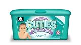 Cuties Quilted Wash Cloths, Lavender Scented, Aloe, 80 Wipes (Pack of 12)