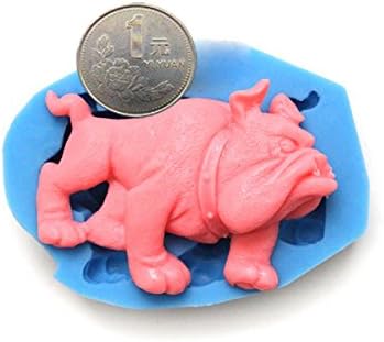 Big Dog Silicone Chocolate Cake Fondant Mold 3D DIY Soap Mold.