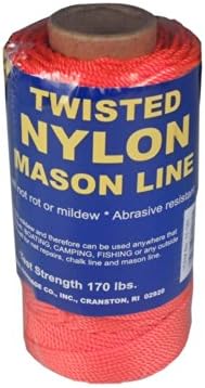Colored Twisted and Braided Nylon Mason Line Twine 250' 272' 275' 500' 544' 550'
