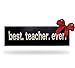 Local Artist Best Teacher Ever Wood Sign Black