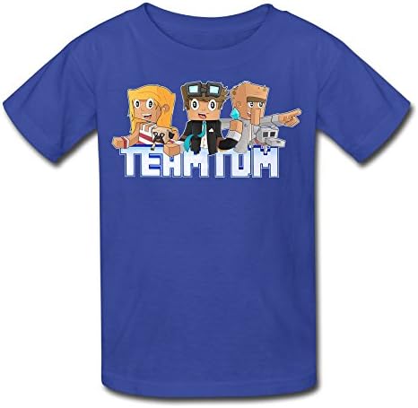 DEBIEW Kid's TheDiamondMinecart TDM T-shirt RoyalBlue