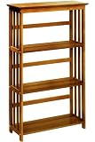 41jqQPucYzL. SL160  Mission style 29w 3 shelf Bookshelf, THREE SHELF, HONEY OAK