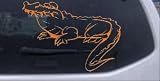 6in X 8.5in Orange -- Crocodile Alligator Animals Car Window Wall Laptop Decal Sticker
