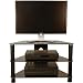 Demagio 021BGBL Black Legs & Black Glass LCD TV Stand - from Stand & Deliver Image