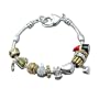 Designer Style Beaded Cosmetic Dress Up Fashion Charm Bracelet