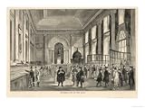 Dividend Day at the Bank of England Art Giclee Poster Print, 12x9