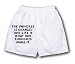 White Boxer Short with The universe is change; our life is what our thoughts make it.