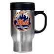New York Mets Stainless Steel Travel Mug - Primary Logo MLB Baseball