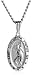 Sterling Silver Oval St. Christopher Medal, 18