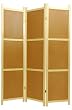 Practical Office Partition Room Divider - 6ft. Cork Bulletin Board Display Portable Folding Floor Screen- 4 Sizes