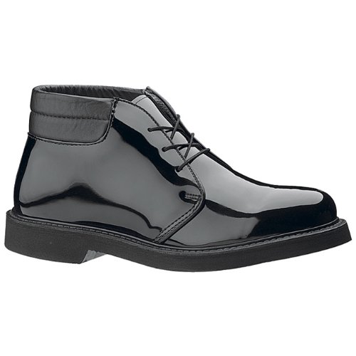 Bates E00053 Men's Bates Lites(r) High Gloss Padded Collar Chukka Black 7 E US