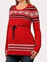 Motherhood Maternity: Long Sleeve Tie Detail Maternity Sweater