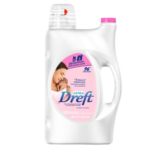 Dreft Ultra 2x Concentrated Liquid Detergent, 96-Load Bottles (Pack of 2)