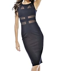 Sexy Mesh Polyester/Spandex Bodycon Dress/Evening Dress/Midi Dress 