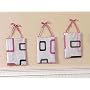 Pink and Black Geo Wall Hanging Accessories by JoJo Designs