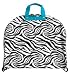 Turquoise Blue Trim Black White Zebra Print Garment Bag Dance Cheer Luggage
