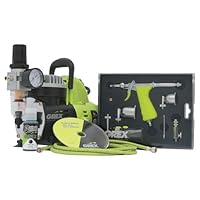 Grex GCK02 Airbrush Combo Kit with Tritium.TS3 Airbrush, AC1810-A Compressor, Accessories and DVD