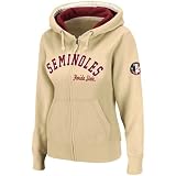 NCAA Florida State Seminoles (FSU) Ladies Gold Express Full Zip Hoodie Sweatshirt