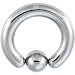 4 Gauge STEEL BCR Captive Ring - 5/8" 8mm Ball