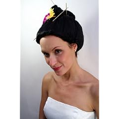 Per�cke GEISHA Japan Geischa Fasching mit Blumen