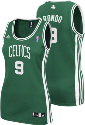 NBA Women's Boston Celtics Rajon Rondo Replica Jersey (Kelly, Small)