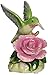 Cosmos 58041 Fine Porcelain Hummingbird with Rose Musical Figurine, 3-1/2-Inch