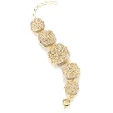 Marcia Moran Gold Druzy Stone 5 Square 18k Gol