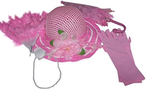 Girl's Tea Party Dress Up Costume Set (Pink)