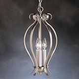 Foyer 3 Lt cage, Brushed Nickel finish