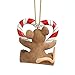 Enesco Charming Tails Gift Heart Candy Cane Ornament, 1.875-Inch