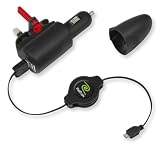 Retrak Retractable Combo Wall/Car/Sync Micro USB Chargerby Retrak