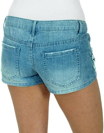 Women's Denim Shorts with Crochet Accents (5)