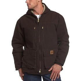 Carhartt Men's Sherpa Lined Sandstone Jackson Coat