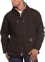 Carhartt Men's Sherpa Lined Sandstone Jackson Coat,  Dark Brown,  XXX-Large Tall