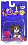 Littlest Pet Shop Single Pack Figure Brown Mutt with Pink Frisbee