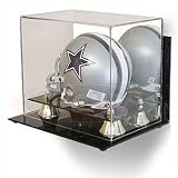 BCW Deluxe Acrylic Mini Helmet Display - With Mirror and Wall Mount - 1 Display per Pack (Quantity of 1)
