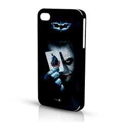 Hartschale Handycase (transparent) mit austauschbarem Design f�r iPhone 4 und 4S + YOUNiiK Styling Skin Designfolie - Batman The Joker