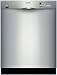 Bosch Evolution 300 DLX Series: SHE43P25UC Full Console Dishwasher with 4 Wash Cycles Including Power Scrub Plus, Quick Wash, 19 hr. Delay Start, OptiDry, Energy Star Qualified, Half-Load Operation and 52dBA Silence Rating: Stainless Steel