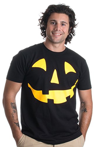 Glow in the Dark Jack O' Lantern Face | Halloween Pumpkin Costume Unisex T-shirt