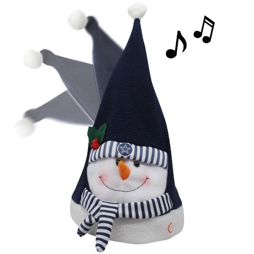 Dallas Cowboys Animated and Musical Snowman Hat