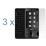 Durable Clear Reusable LCD Screen Protector - 3 Pack for AT&T HTC Fuze Smar ....