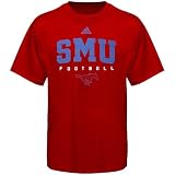 adidas SMU Mustangs Red Sideline T-shirt
