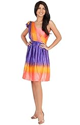 Chiffon Summer One Shoulder Midi Dress 