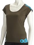 Adidas MS T-Shirt Womens Track/Cyan - Size 16