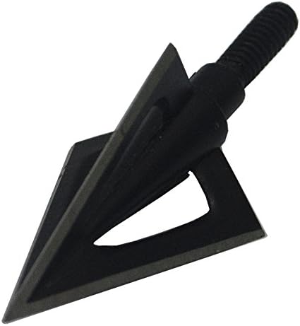 Viare 100 Grain Strong Archery Broadhead Hunting Arrow Points Black (12)