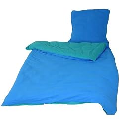 Kinzler 135x200 cm blau Mikrofaser Fleece Wende-Bettw�sche