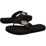 Phoenix Suns Ladies Black Sequin Strap Flip Flops (9/10)