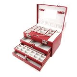 Coffret &agrave; Bijoux "La Diva" rouge