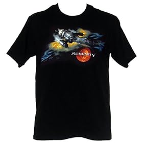 Joss Whedon Serenity Ship Glow Mens T-Shirt