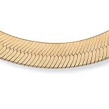 Image of 18k/Sterling Silver Herringbone Necklace 18